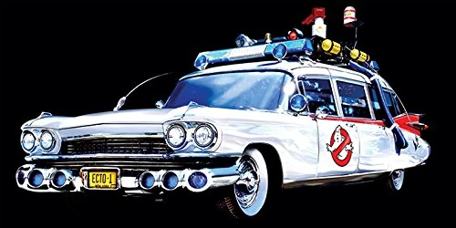 Pyramid International "Ghostbusters Car Canvas Print, Multi-Colour, 50 x 100 x 1.3 cm
