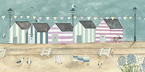 The Art Group "Louise O'Hara Along The Promenade Canvas Print, Multi-Colour, 50 x 100 x 1.3 cm