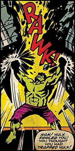 Pyramid International "Hulk Rawk Canvas Print, Cotton, Multi-Colour, 1.80 x 50.00 x 100.00 cm