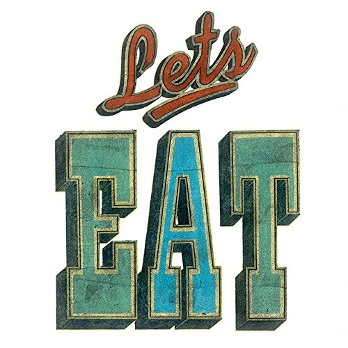 The Art Group Barry Goodman (Let's Eat) -Canvas Print 60 x 60cm, Wood, Multicolour, 60 x 60 x 1.3 cm