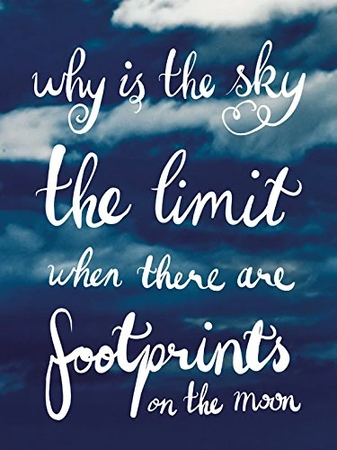 Pyramid International "Why Is the Sky the Limit Canvas Print, Multi-Colour, 85 x 120 x 1.3 cm