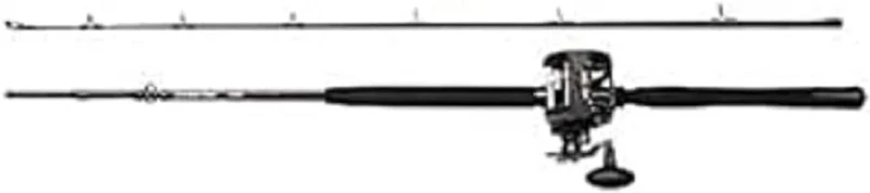 PENN Warfare Boat Rod and Multiplier Reel Fishing Combo Set - All-round Saltwater Combo for Offshore Fishing, Boat Combo, Mackerel, Cod, Bass, Pollack and Flatfish, Black, 210 cm