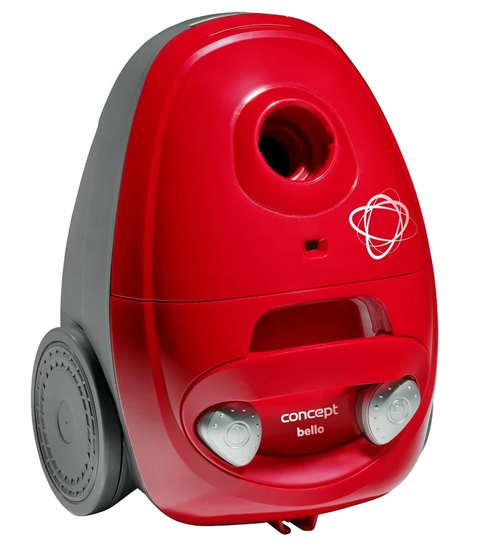 CONCEPT électroménager VP8350 Vacuum Cleaner with BELLO Bag, 700 W, Compact, Red, HEPA 10 Filter, ECO Brush and Crevice Tool