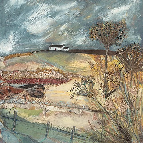 The Art Group Louise O'Hara (Along the Farm Drive) -Canvas Print 85 x 85cm, Wood, Multicolour, 85 x 85 x 1.3 cm