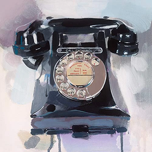 The Art Group James Paterson (Call Exchange) -Canvas Print 85 x 85cm, Wood, Multicolour, 85 x 85 x 1.3 cm