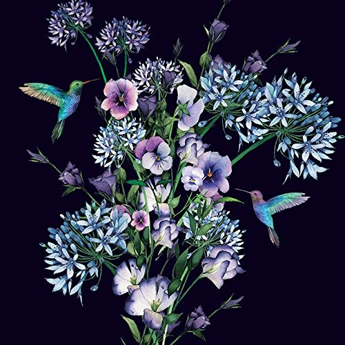 The Art Group Summer Thornton (Hummingbirds) -Canvas Print 85 x 85cm, Wood, Multicolour, 85 x 85 x 1.3 cm