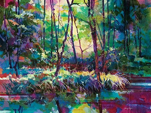 The Art Group Doug Eaton (Brick Yard Pond) -Canvas Print 60 x 80cm, Wood, Multicolour, 60 x 80 x 1.3 cm