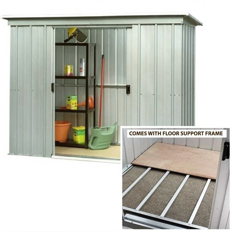 Yardmaster 6x4 Metal Shed & Steel Floor Frame - Assembly Available