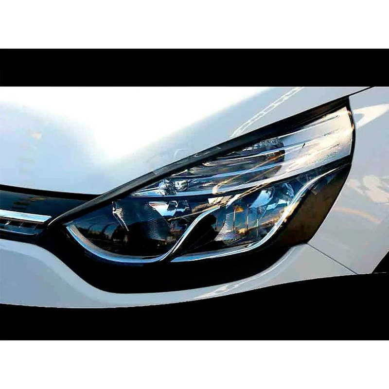 Motordrome Head Light Spoilers compatible with Renault Clio IV 2012- - Bottom (ABS)