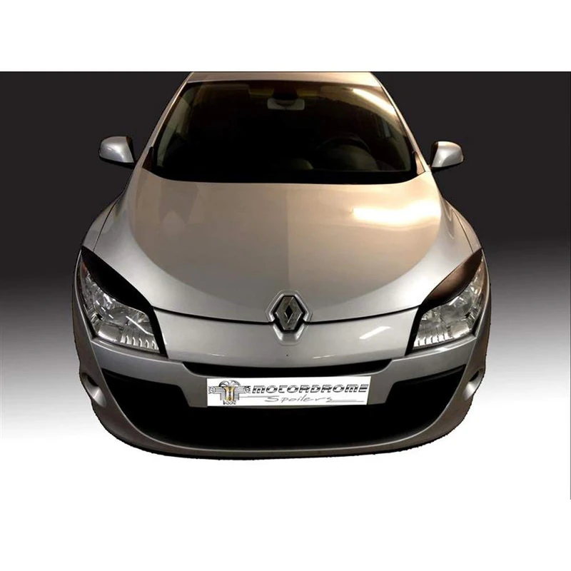 Motordrome Head Light Spoilers compatible with Renault Megane III 2008-2015 (ABS)