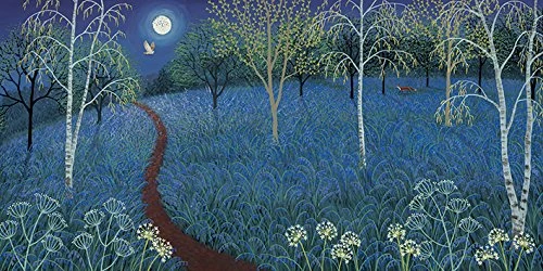 Art Group WDC93266 The Jo Grundy (Blue Moon) -Canvas Print 50 x 100cm, Wood, Multi-Colour, 50 x 100 x 1.3 cm