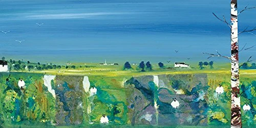 The Art Group "Lee McCarthy The Farmlands Canvas Print, Multi-Colour, 50 x 100 x 1.3 cm