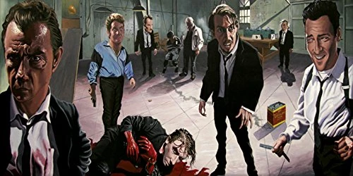 Pyramid International "The Meeting Place The Art of Justin Reed Canvas Print, Multi-Colour, 50 x 100 x 1.3 cm