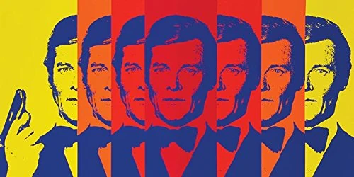 Pyramid International "James Bond Multicoloured Canvas Print, Cotton, Multi-Colour, 1.80 x 50.00 x 100.00 cm