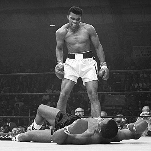 Pyramid International Muhammad (Ali vs Liston-Corbis) -Canvas Print 60 x 60cm, Wood, Multicolour, 60 x 60 x 1.3 cm