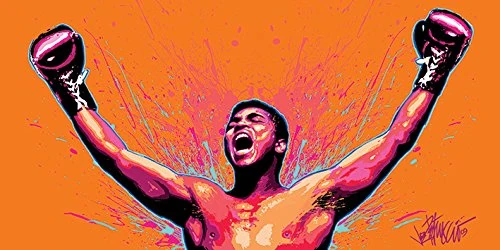 Pyramid International "Muhammad Ali Loud And Proud - Petruccio Canvas Print, Multi-Colour, 50 x 100 x 1.3 cm