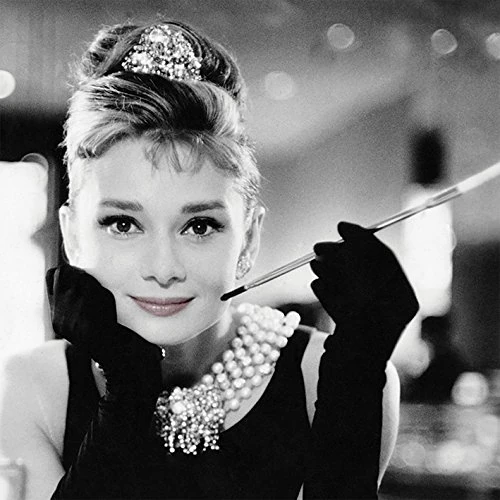 Pyramid International Audrey Hepburn (Smile) -Canvas Print 85 x 85cm, Wood, Multi-Colour, 85 x 85 x 1.3 cm
