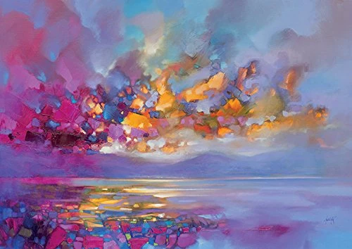 Art Group AFWDC96316 The Scott Naismith Magenta Refraction Canvas Print, Cotton, Multi-Colour, 1.8 x 85 x 120 cm