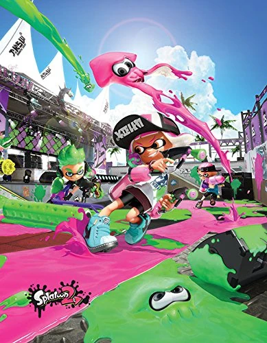 Pyramid International Splatoon 2 Canvas Print, Multi-Colour, 60 x 80 x 1.3 cm