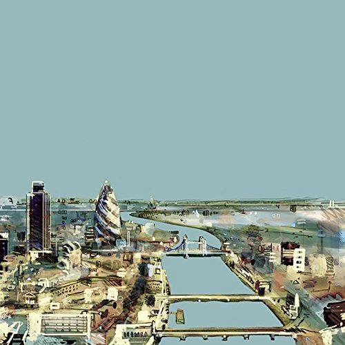 The Art Group Christopher Farrell (Thames) Canvas Print, Wood, Multi-Colour, 85 x 85 x 1.3 cm