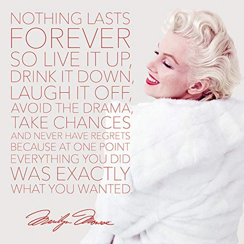 Pyramid International Marilyn Monroe Canvas Print, Multi-Colour, 85 x 85 x 1.3 cm