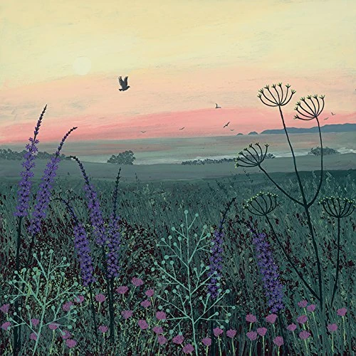 The Art Group Jo Grundy (Coastal Dawn) -Canvas Print 60 x 60cm, Wood, Multicolour, 60 x 60 x 1.3 cm