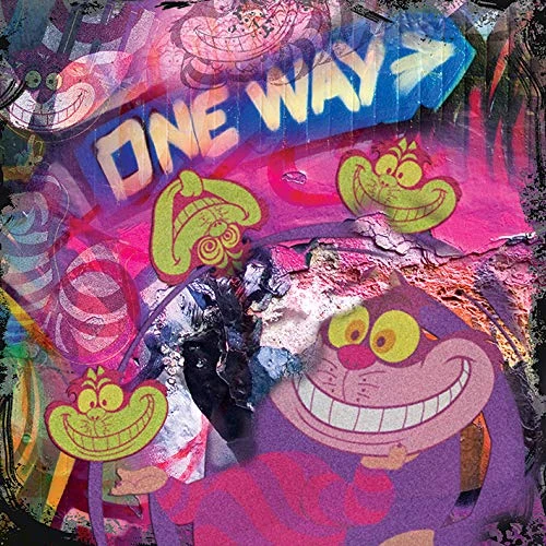 Disney The Cheshire Cat (Graffiti) 85 x 85cm Canvas