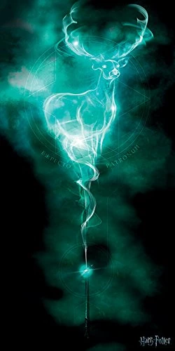 HARRY POTTER Canvas Print Stag Patronus 50cm x 100cm - Official Merchandise