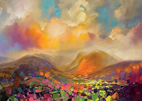 The Art Group "Scott Naismith Nevis Range Colour Canvas Print, Cotton, Multi-Colour, 1.80 x 85.00 x 120.00 cm