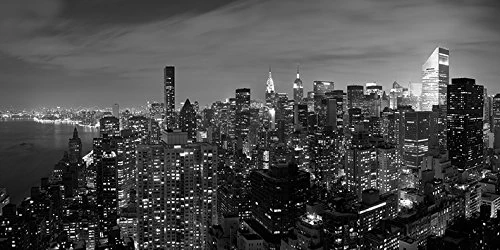 The Art Group Håkan Strand (Midtown Panorama, NYC) -Canvas Print 50 X 100cm, Wood, Multi-Colour, 50 x 100 x 1.3 cm