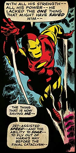 Pyramid International "Iron Man Strength Canvas Print, Multi-Colour, 50 x 100 x 1.3 cm