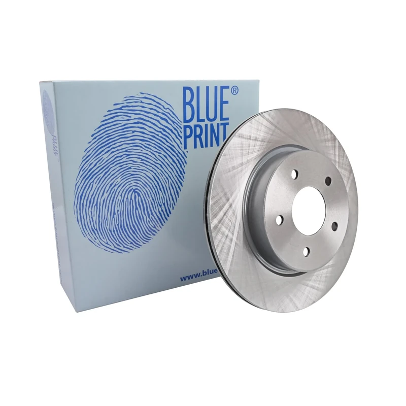 Blue Print ADN143180 Brake Disc Set (2 Brake Disc) rear, internally ventilated, No. of Holes 5