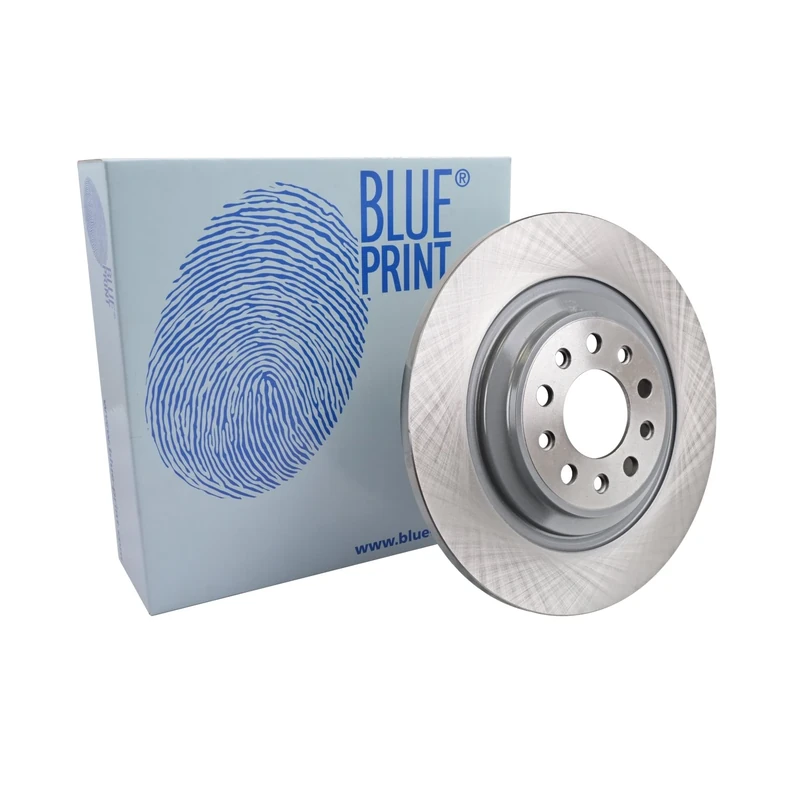 Blue Print ADA104376 Brake Disc Set (2 Brake Disc) rear, full, No. of Holes 5