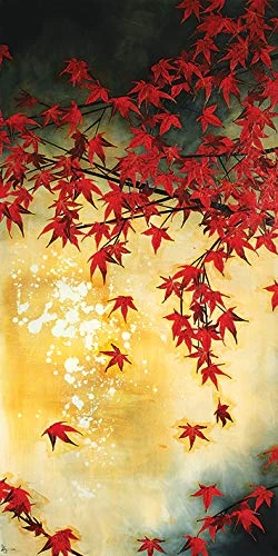 The Art Group Lily Greenwood (Japanese Maple) -Canvas Print 50 x 100cm, Wood, Multi-Colour, 50 x 100 x 1.3 cm