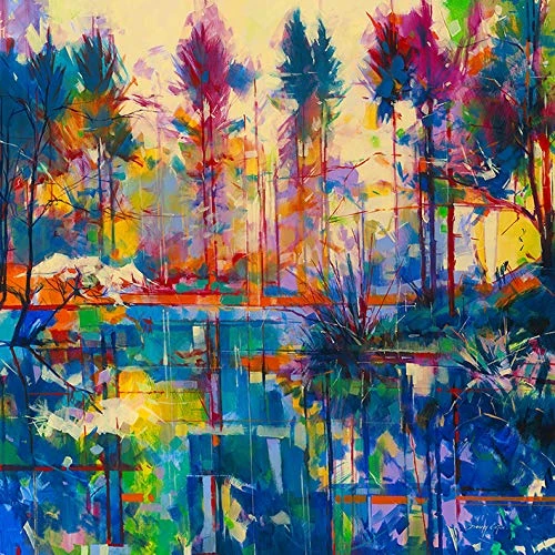 The Art Group Doug Eaton Canvas Print, Multi-Colour, 85 x 85 x 1.3 cm