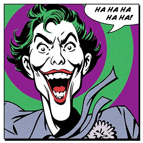 Pyramid International Joker Canvas Print, Multi-Colour, 85 x 85 x 1.3 cm