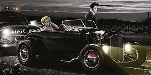 Pyramid International "Joy Ride Helen Flint Canvas Print, Multi-Colour, 50 x 100 x 1.3 cm