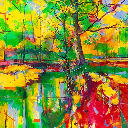 The Art Group Doug Eaton Canvas Print, Multi-Colour, 85 x 85 x 1.3 cm