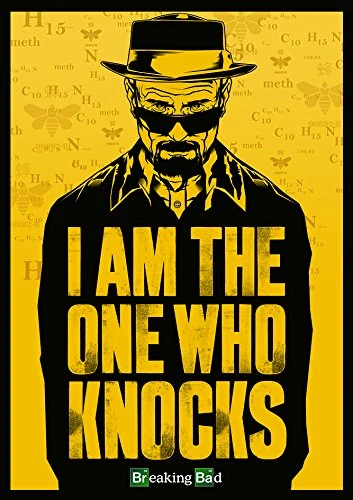 Pyramid International Breaking Bad (I Am The One Who Knocks) -Canvas Print 85 x 120cm, Wood, Multi-Colour, 85 x 120 x 1.3 cm