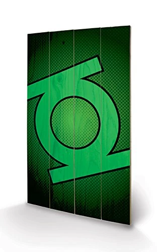 Pyramid International DC Comics (Green Lantern Symbol) -Wood Print 45 x 76cm, Multi-Colour, 45 x 76 x 1.3 cm