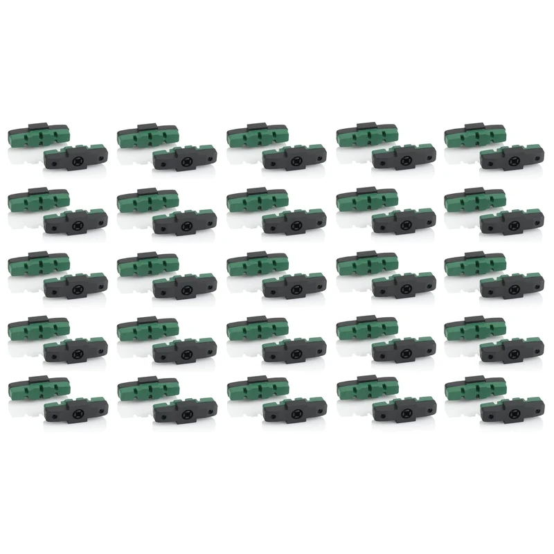 XLC Unisex - Adult BS-X42 Brake Shoes, Green, 50mm