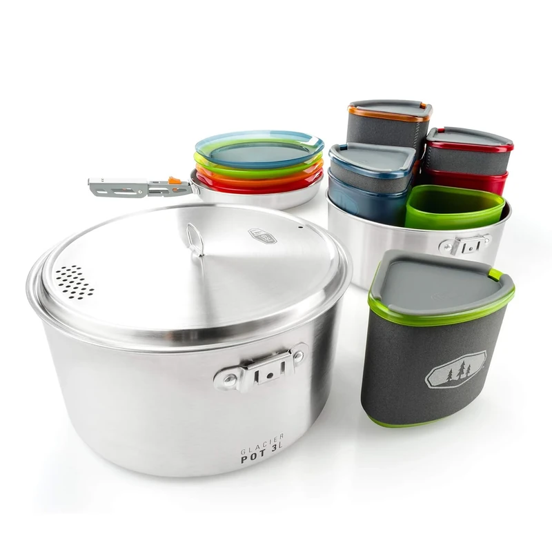 GSI Outdoors Glacier Stainless Camper Kitchen, Kit Unisex Adult, Multicolor, One Size