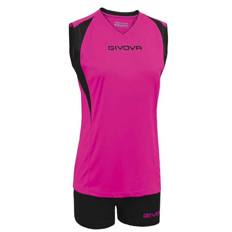 Givova KIT VOLLEY SPIKE FUXIA/NERO Tg. M