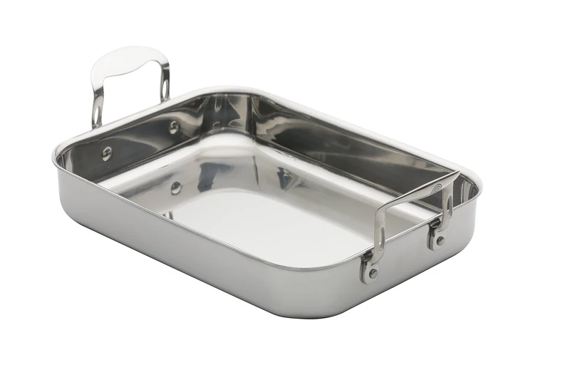 ProWare 35cm Stainless Steel Tri-Ply Roasting Pan - Induction