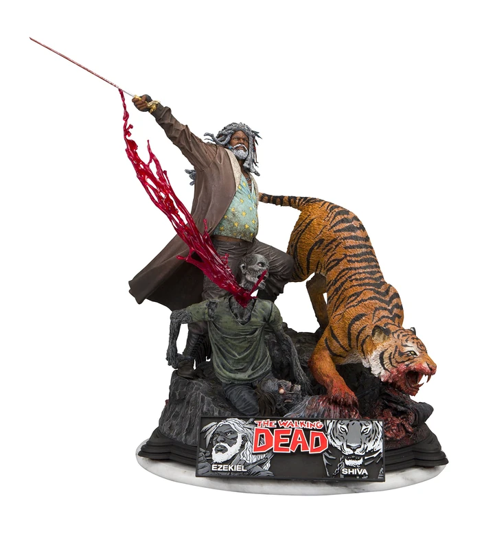 McFarlane The Walking Dead Ezekiel and Shiva Resin Statue
