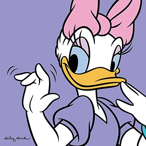 Daisy Duck (Lilac) 85 x 85cm Canvas