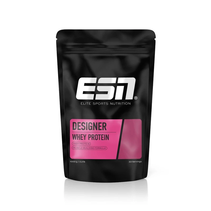 ESN Whey Protein Powder, Designer Cherry Yogurt Protein Powder, 1000g, 33 Servings with up to 23g Protein per Serving, Vegetarian - Image 1
