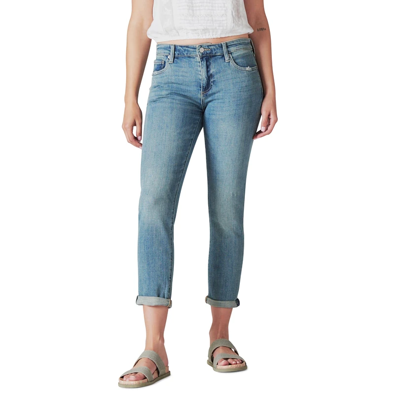 Lucky Brand Women's Mid Rise Sienna Boyfriend Jean, Azure Bay, 30W x 27L - Image 1