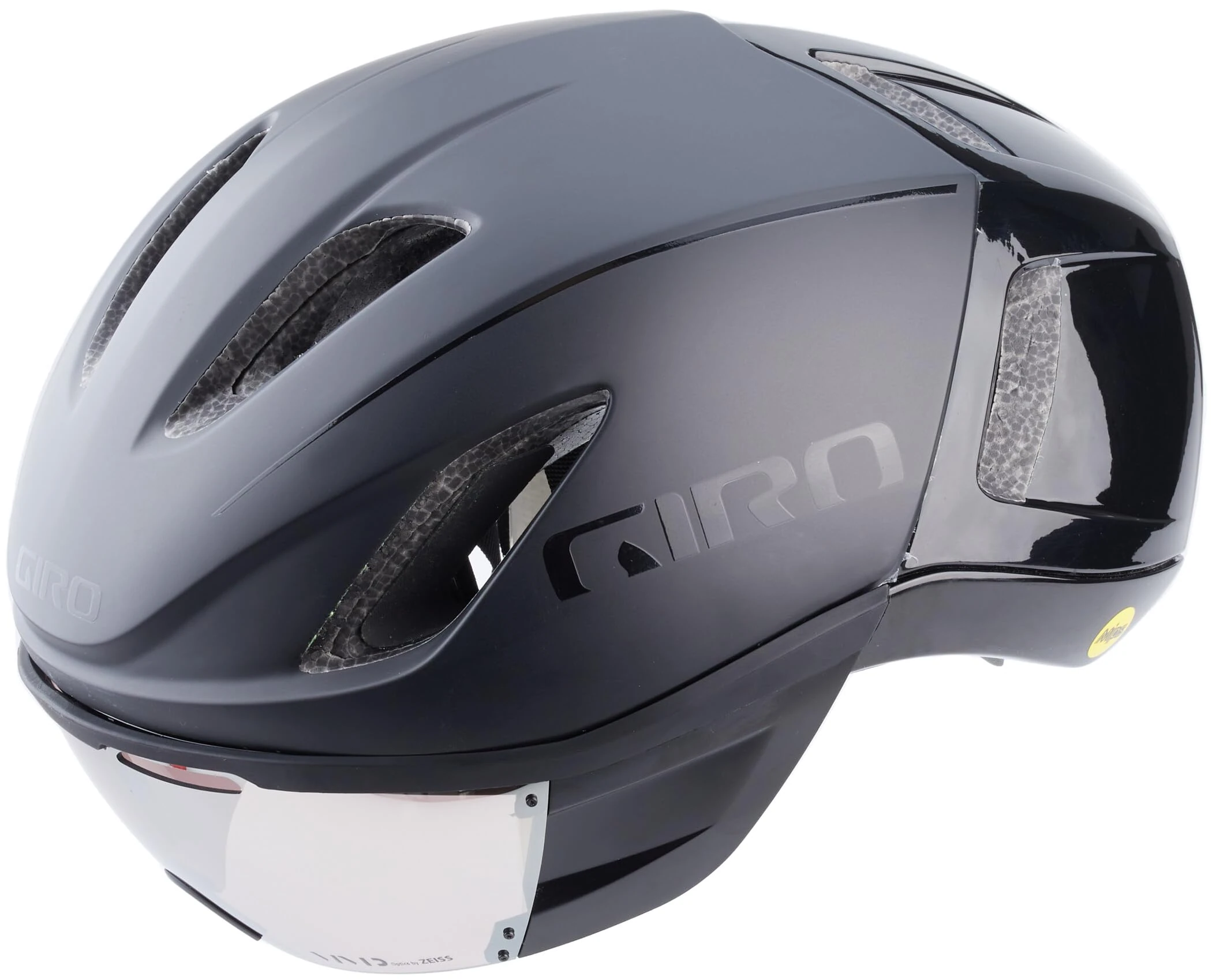 Giro Unisex Adult Vanquish MIPS Helmet - Matt Black/Gloss Black, Small/51-55 cm