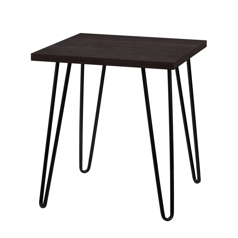 Ameriwood Home Owen Retro End Table Espresso, 49x49x55cm (DxWxH)
